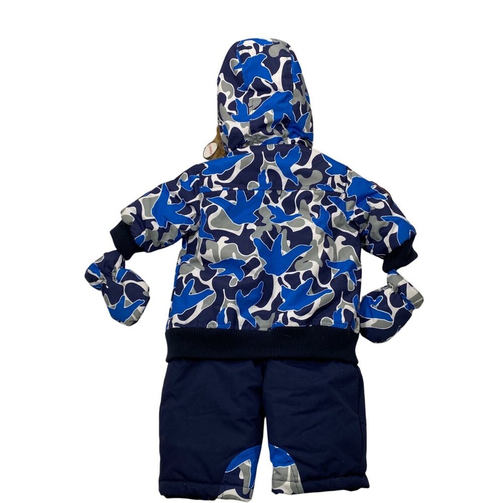 Canada Weathergear Infant Snowsuit removable Hood W/ Mittens S - Picture 2 of 13